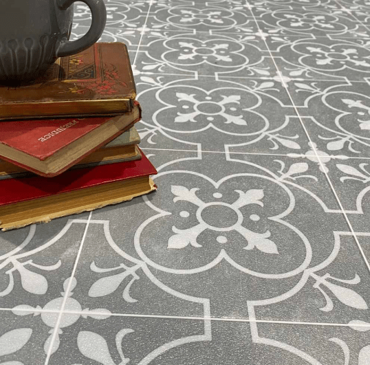Ruskin Grey Sheet Vinyl Flooring - Top Quality & Great Value